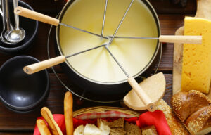 Noite do fondue para os noivos